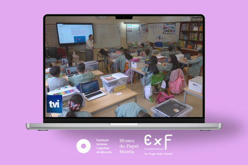 Projeto No Poupar Está o Ganho em destaque na TVI Notícias: literacia financeira começa na sala de aula